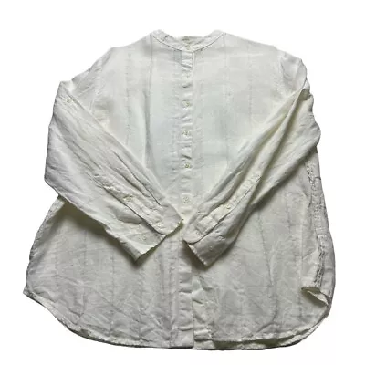 Stunning Womens Ladies Ralph Lauren Shirt Blouse Smart Cream Size XL 100% Linen • £19.95