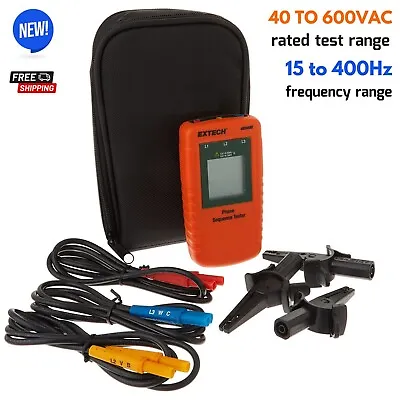 Non-Contact Motor Rotation 3-Phase Tester For Checking Phase Sequence 600VAC Max • $207.02