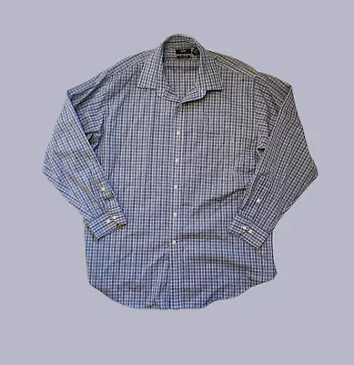 $9.99 • Buy Berkley Jensen Men's  WrinkleFree Buttondown L/S Shirt Size XL,  Blue Plaid