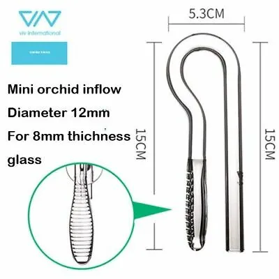 £47.21 • Buy Clear Glass Lily Poppy Aquarium Filter Accessories For Inflow Outflow Pipe