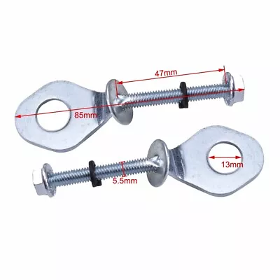 Pair 12mm Chain Wheel Axle Tensioner Adjuster Pit Dirt Bike Motorcycle • $7.82