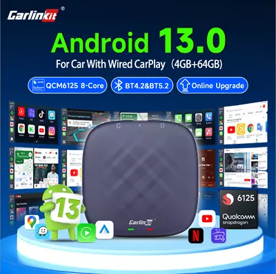 Carlinkit Android 13 Wireless Apple Carplay Android Auto Multimedia Video Player • $258.49