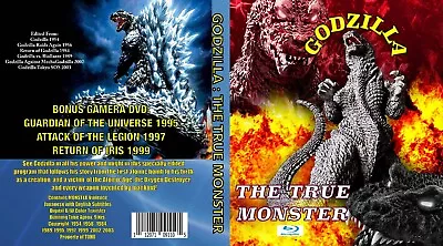 GODZILLA: THE TRUE MONSTER SERIES - BLU RAY ( W/ Bonus GAMERA  BLU RAY DVD) • $24.95