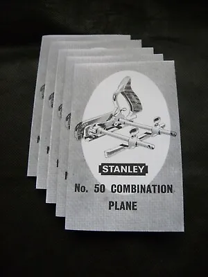 £4.99 • Buy Copy Of Stanley No 50 Combination Plane Instruction Sheet (301)(2)