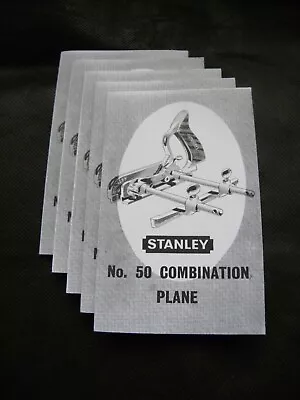£4.99 • Buy Copy Of Stanley No 50 Combination Plane Instruction Sheet (301)(2)