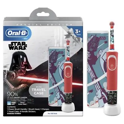 $61.52 • Buy Oral B Power Toothbrush Pro 100 Kids Star Wars/Spider-Man