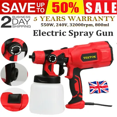 Paint-Sprayer-Spray Gun Airless Wagner Electric 550W Home Outdoor Wall Fence Car • £32.40