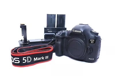 Canon EOS 5D Mark III 22.3MP Digital SLR Camera - Black (Body Only) + Batt Grip • £350