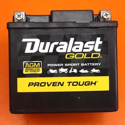 17-20 Yamaha Yzf R6 Agm Duralast Gold Battery 5tj-82100-01-00 • $56