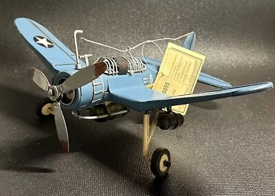 WWII Metal Model Airplane WWII WW2 Plane Fighter 11” L • $34.97