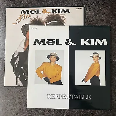 Mel & Kim - 2 X 12  Vinyl Singles - Respectable & F.L.M. (SUPET 111 & 113) • £3.99