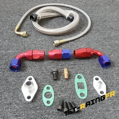 $330 • Buy Turbo Oil Feed + Drain Return Line Kit For Toyota Supra 1JZ/2JZ 1JZGTE 2JZGTE