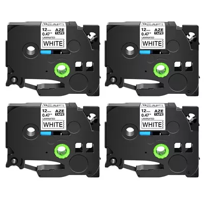 4PK TZ231 TZE231 Black On White Label Tape For Brother P-Touch PT-H110 12MM 1/2  • $9.97