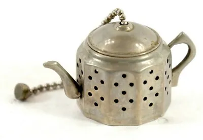 Vintage VGUC Teapot Style Tea Infuser EP On Brass England Made Very Collectible • $5.88