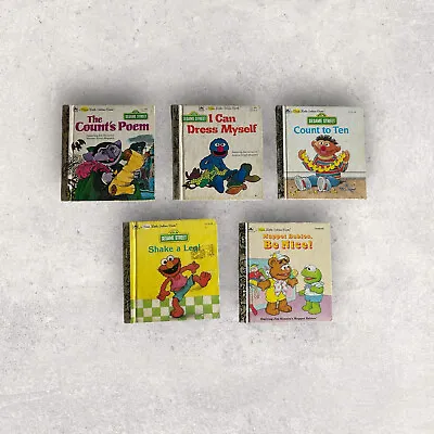 Vintage/Newer First Little Golden Book Sesame Street Lot Of 5 Kids Books B4 • $15.48