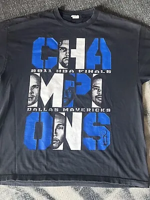 2011 Dallas Mavericks NBA Finals Champion Tee Mens XXL Dirk Nowitzki Jason Kidd • $14.99