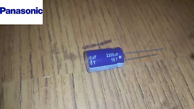 Panasonic 2200uf 16v Electrolytic Capacitor 85C 20mm X 12.5mm ECA1VM222 M Series • £1.90