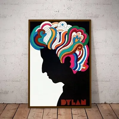 1966 Milton Glaser Bob Dylan Poster Wall Art • $19.99