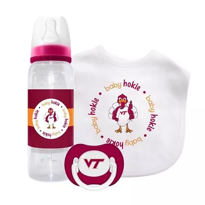 Virginia Tech Hokies - 3-Piece Baby Gift Set • $11.50