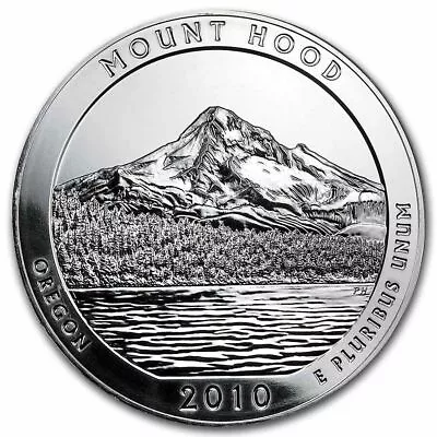 2010 America The Beautiful Mount Hood National Park Oregon 5 Oz Silver Coin ATB • $336.99