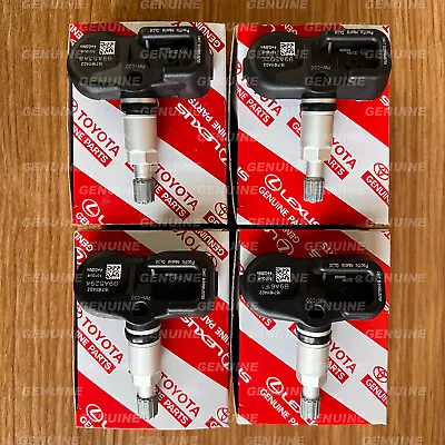 $54.99 • Buy 4X OEM 4260706020 TPMS Tire Pressure Monitoring Sensor PMV-C010 Lexus Toyota