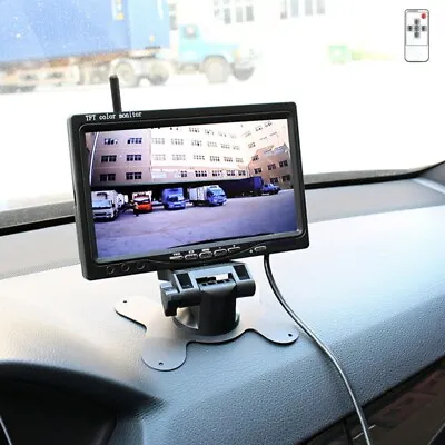 Dual Backup Camera Night Vision System+7  HD Rear View Monitor For RV Truck Bus • $53.53