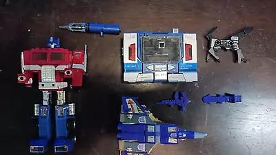 Transformers G1 Lot Vintage  Optimus Soundwave More Parts To Rebuild • $52