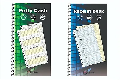 Petty Cash Voucher/Receipt Duplicate Book Pad 200 Sets Carbonless NCR Spiral Pad • £3.99