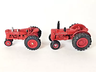 Lot Of 2 ERTL Toy Tractors FARMALL H & McCORMICK WD9 1/64 Scale Red Diecast Vntg • $10