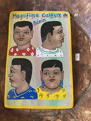 African Hairdresser Barber Advert Wooden Sign Art Collectable • £45