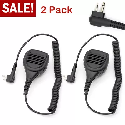 2PCS 2-Pin Speaker Mic For Motorola PRO1150 PRO2150 PRO3150 CP200 CP200XLS Radio • $24.98