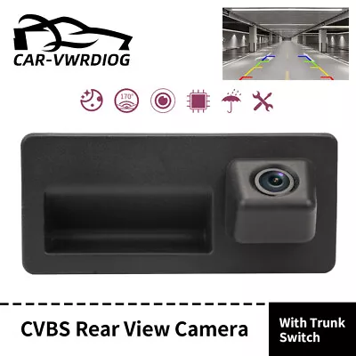 Car Trunk Handle Rear View Backup Parking Camera For VW Jetta Passat Tiguan SUV • $20.99