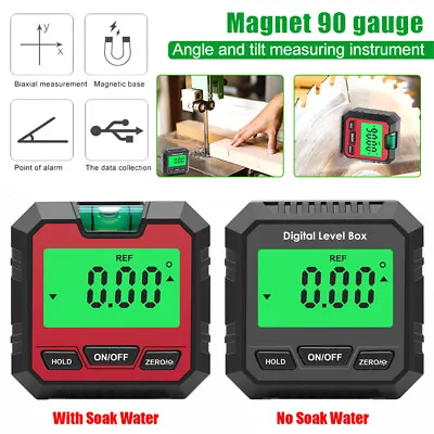 360° Magnetic Digital Protractor Angle Finder Gauge Inclinometer Level Meter • £9.59