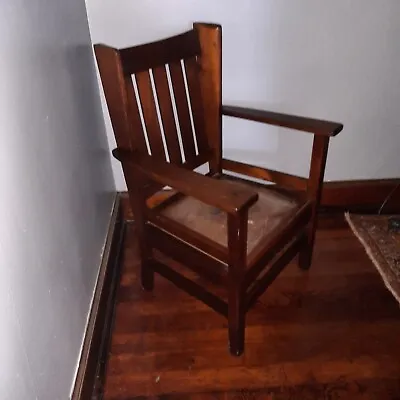 Stickley Wing Side Mission Oak Chair • $285