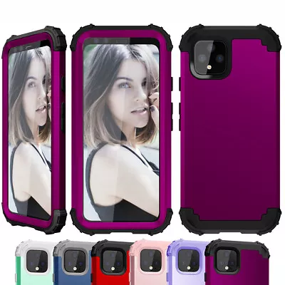 For Google Pixel 4 XL / 3a XL / 3 XL Phone Case Shockproof Hybrid Rubber Cover • $13.09