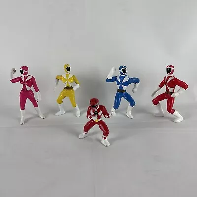 Power Rangers McDonalds Happy Meal Figures Set Of 4 Used Pink Yellow Red & Blue • $12