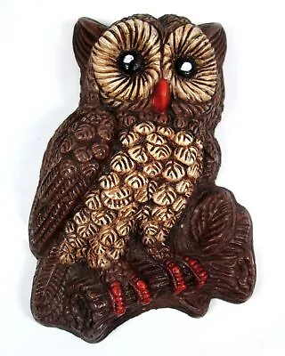 Vintage Brown Owl Wall Art Plaque • $9.98