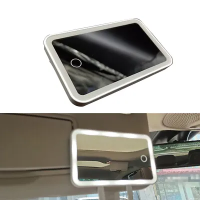 Car Sun Visor Vanity Mirror Touch Screen LED Lighting Rechargeable Makeup Mirror • $12.64