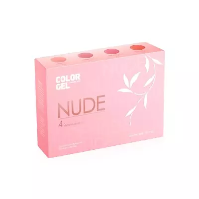 Organic Nails COLOR GEL NUDE TRASLUCIDO 4 PIEZAS 7.5ml • $32