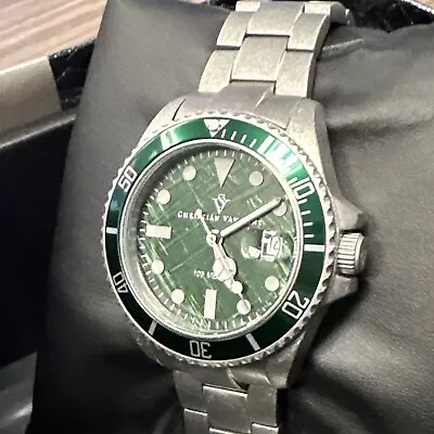 Christian Van Sant Montego Vintage Quartz Green Dial Men's Watch CV5102B • $40.58