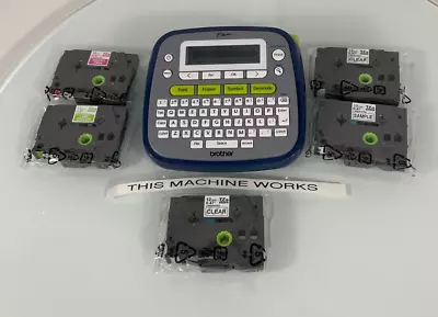 Brother P Touch PT-D200 Label Maker Thermal Printer + 5 Tapes Tested & Works • $29.99