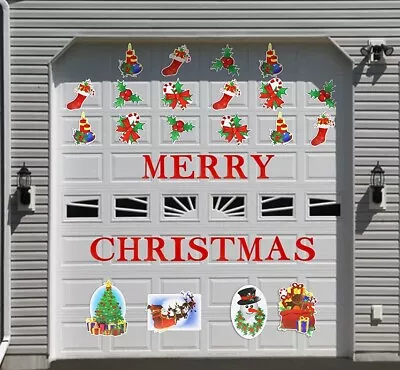 Merry Christmas Garage Door Decals • $16.99