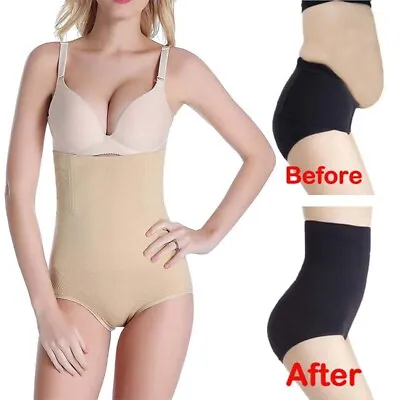 Womens Magic High Waist Slimming Knickers Firm Tummy Control Briefs Underwear UK • £4.99