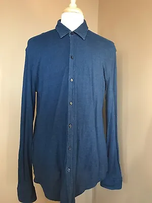 Mens Hugo Boss Sharp Fit Button Front Shirt Size XL • $29