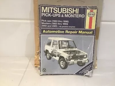 MITSUBISHI PICK-UPS 1983 To 1996 & MONTERO 1983 To 1993 AUTOMOTIVE REPAIR MANUAL • $16.12