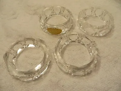 Vintage Lot Of 4 Crystal Napkin Rings Western Germany • $13.99