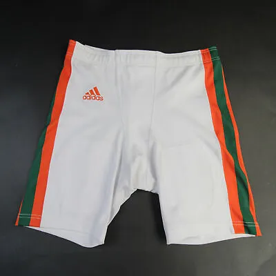 Miami Hurricanes Adidas Game Shorts Men's White/Orange Used • $49.99