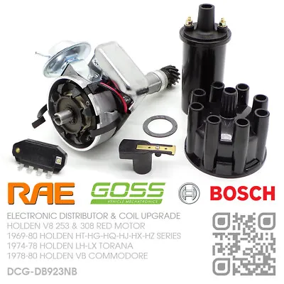 $384.50 • Buy Rae Electronic Dizzy Bosch Mod/coil V8 253 & 308 Red [holden Ht-hg-hq-hj-hx-hz]