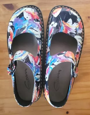 Savvy “Happy” Milticolor Mary Jane Non-Slip Comfort Nursing Shoe NEW  • $26.99