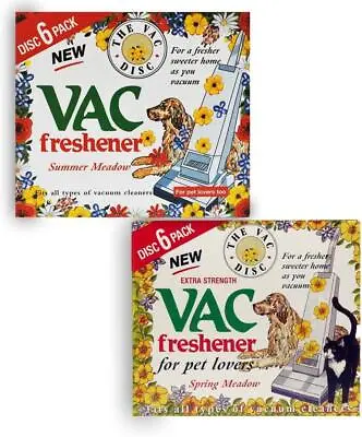 2 X Vac Disc Air Freshener SUMMER SPRING Meadow Vacuum Cleaner Pet Lover Hoover • £3.19